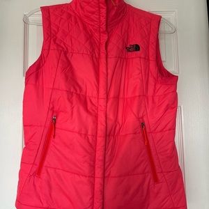 North Face Pink Puffer Vest
